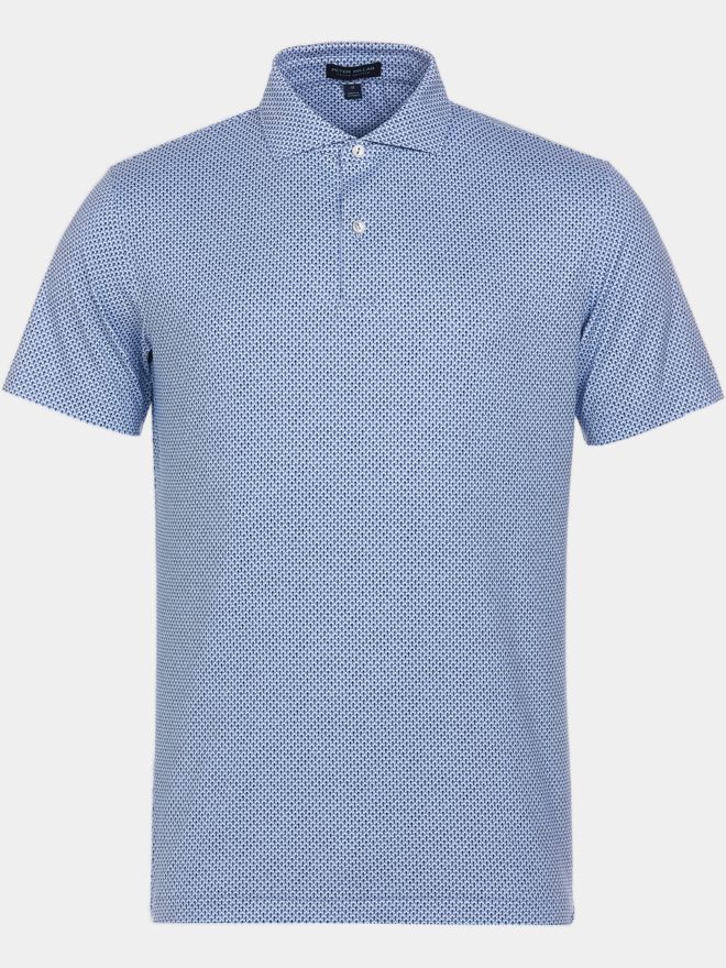 Peter Millar RETRO - EDWIN SPREAD COLLA Halbarm Polo hellblau