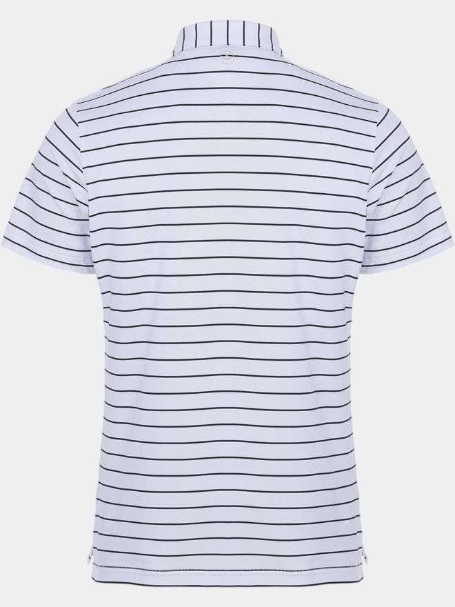 Peter Millar CODA - EDWIN SPREAD COLLAR Halbarm Polo weiß