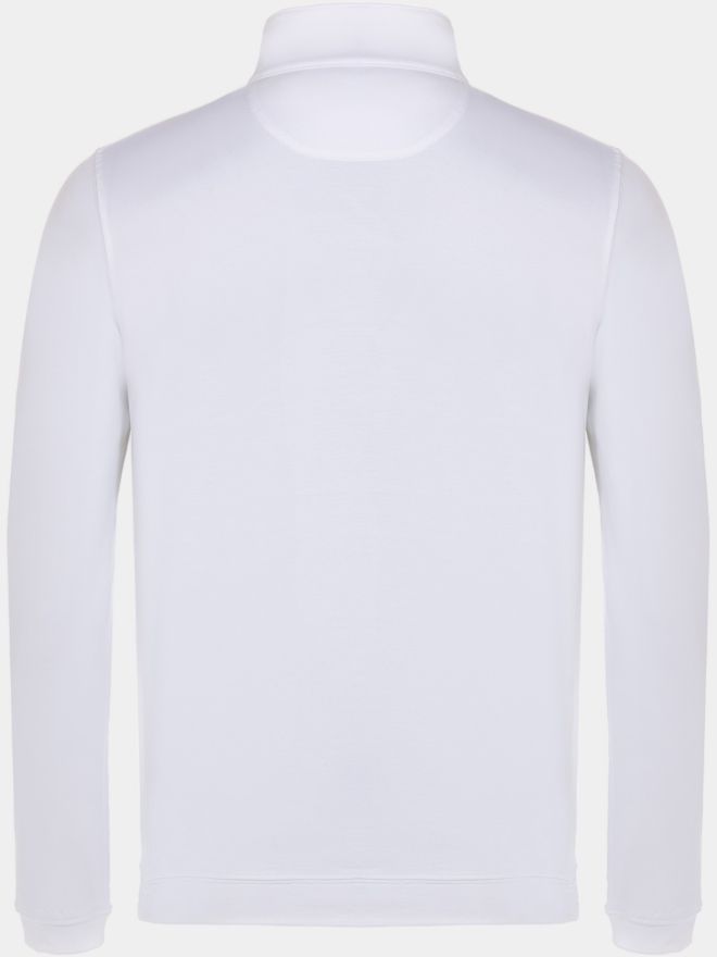 Peter Millar ALBATROSS PIQUE QUARTER-ZIP Stretch Midlayer weiß