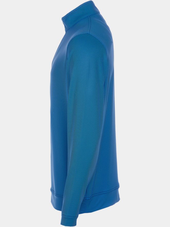 Peter Millar PERTH BIRDSEYE QUARTER-ZIP Stretch Midlayer blau