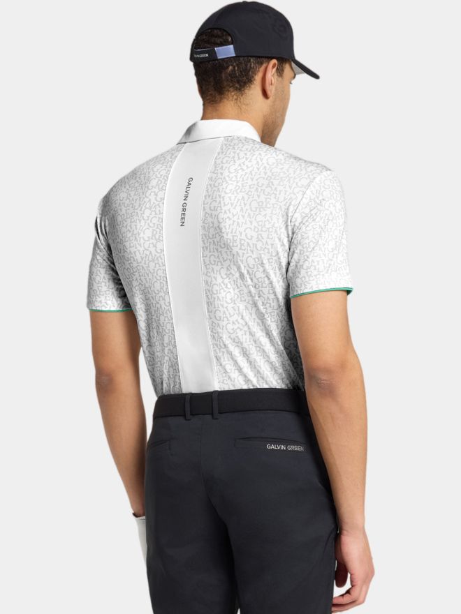 Galvin Green Milton Halbarm Polo weiß