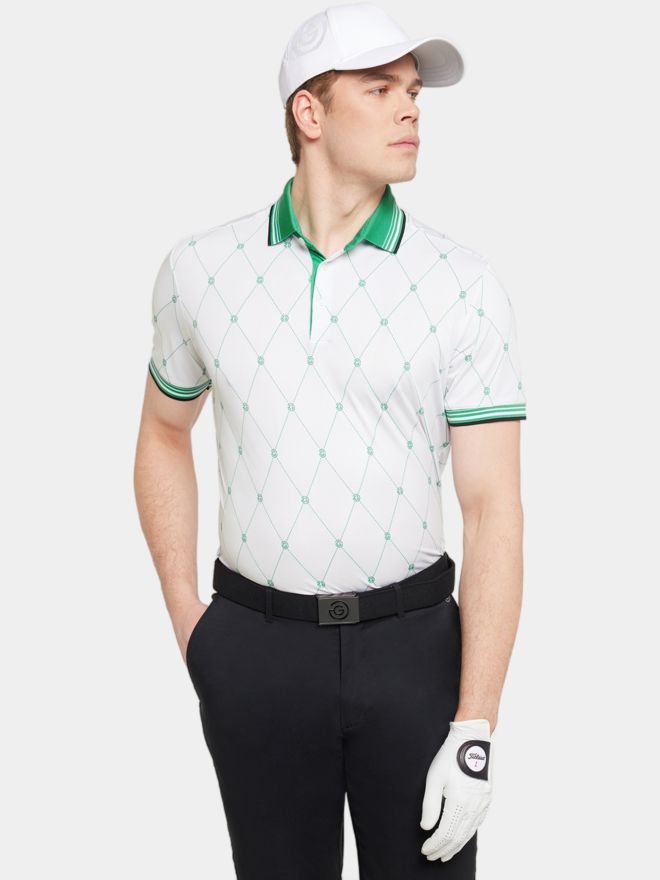 Galvin Green Miguel Halbarm Polo weiß