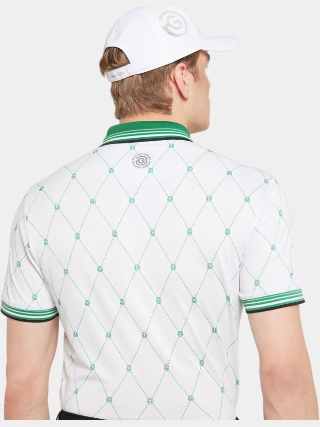 Galvin Green Miguel Halbarm Polo weiß