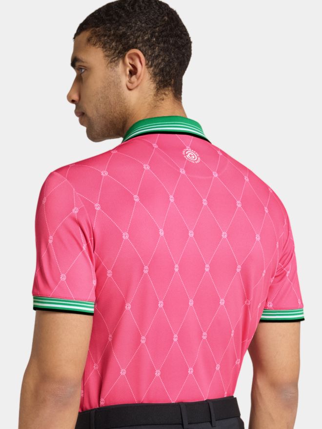 Galvin Green Polokošile Miguel s krátkým rukávem růžová