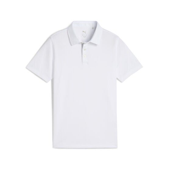 Puma  Boys Pure 2.0 half-sleeve polo white