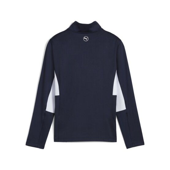 Puma Chlapecká strečová mikina Pure 2.0 1/4 Zip námořnická modrá