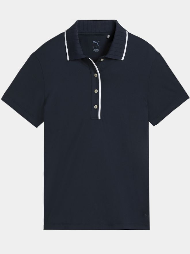 Puma W Cloudspun Bridges Halbarm Polo navy