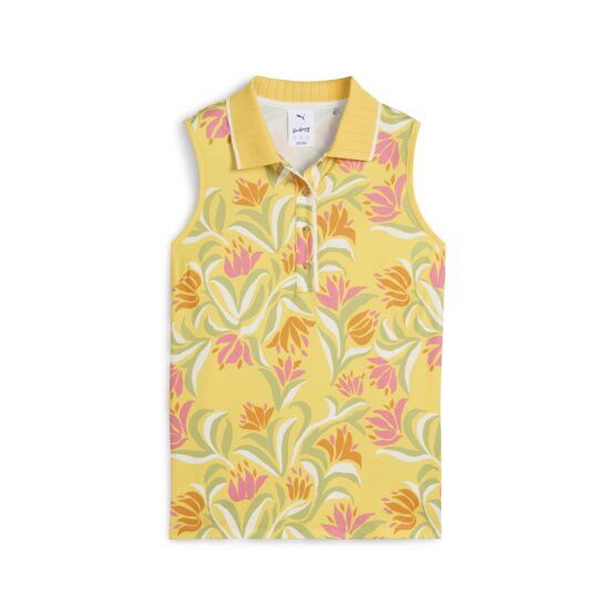 Puma  W x Dani Dazey sleeveless polo yellow