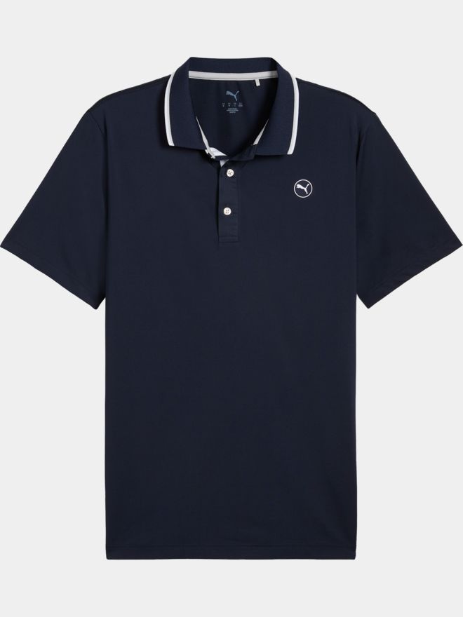 Puma Mattr Elevated Solid - LC Halbarm Polo navy