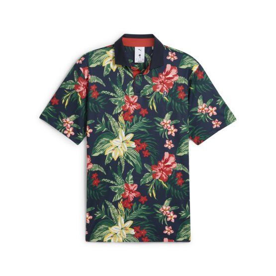 Puma PUMA x PTC FLORAL Halbarm Polo navy