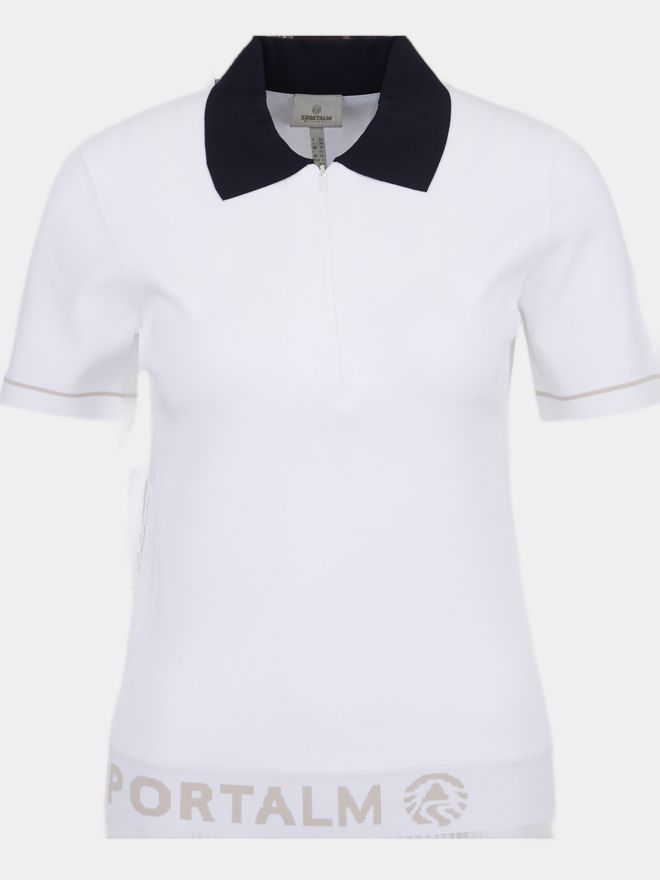 Sportalm Halbarm Polo offwhite