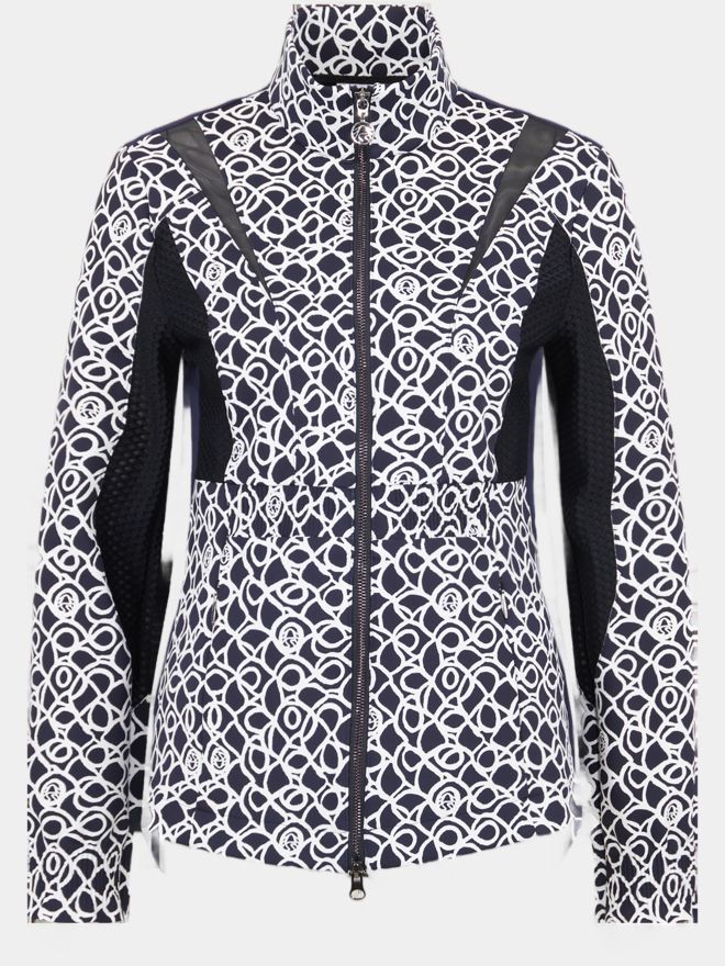 Sportalm Print Stretch Jacke navy