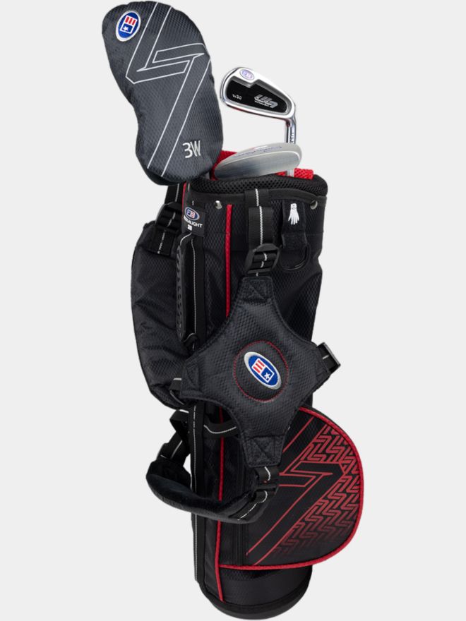 US Kids Golf UL39 3 Schläger Carrybag-Set schwarz