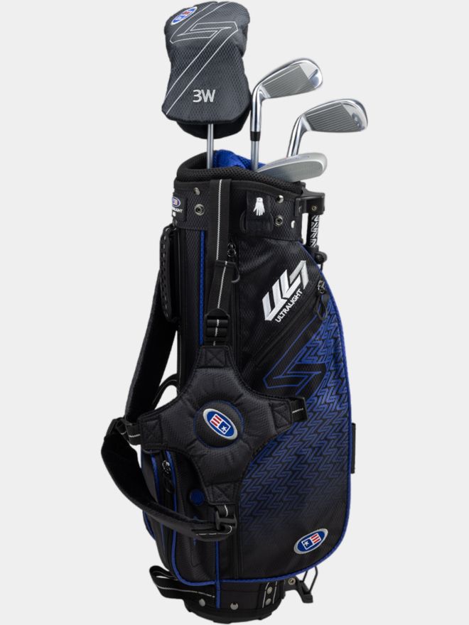 US Kids Golf UL 45 4 Schläger Standbag-Set schwarz