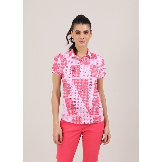 Chervo Alveare Halbarm Polo pink