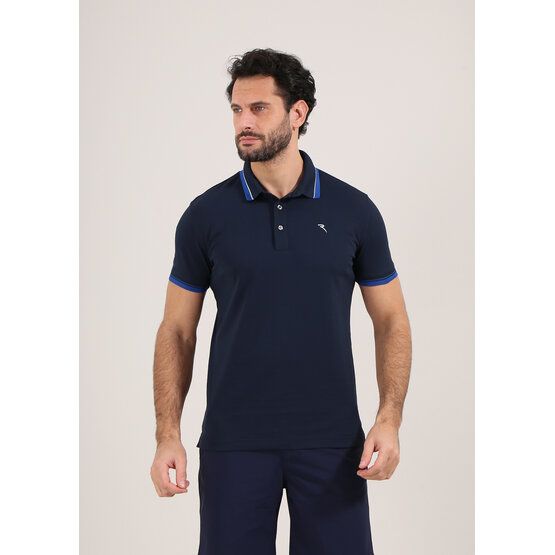 Chervo Arcata Halbarm Polo navy