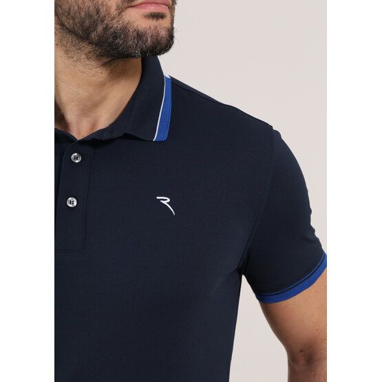 Chervo Arcata Halbarm Polo navy