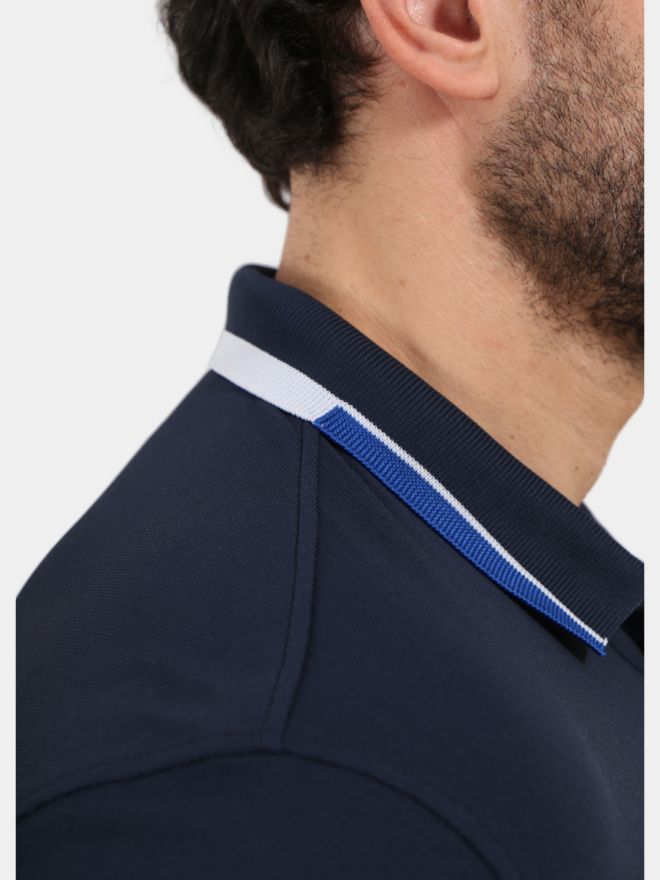 Chervo Arcata Halbarm Polo navy