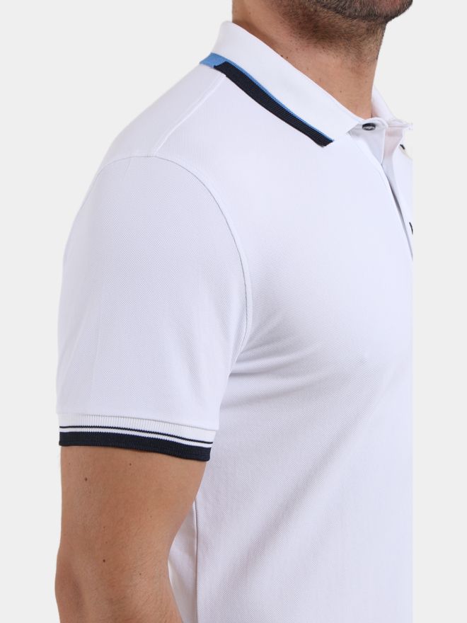 Chervo Arcata half-sleeve polo white