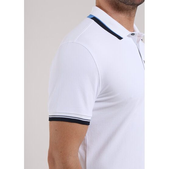 Chervo  Arcata half-sleeve polo white