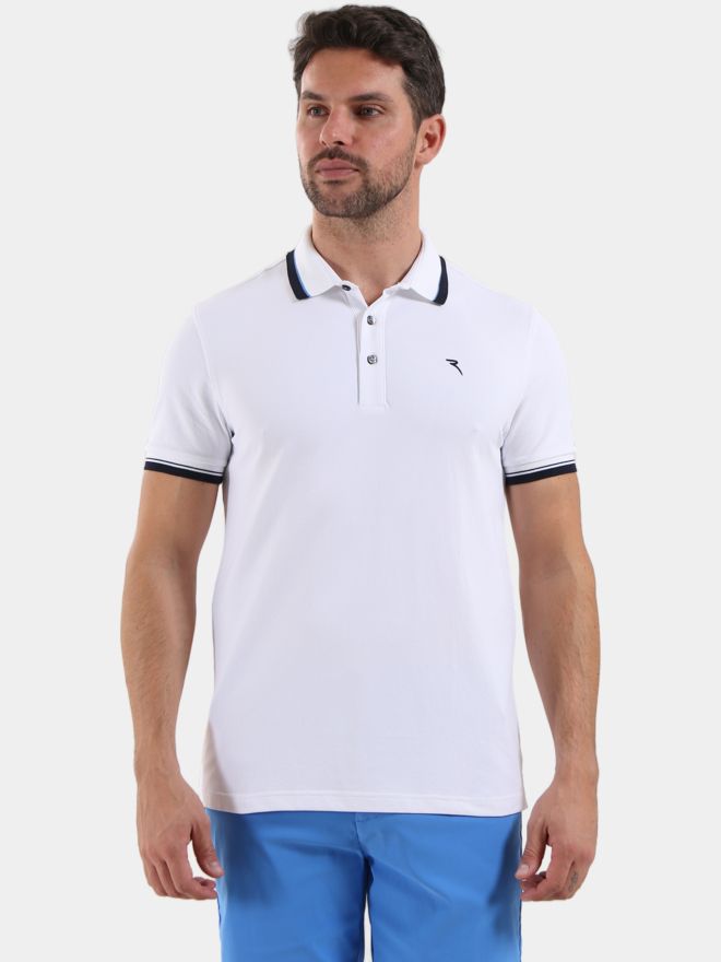 Chervo Arcata half-sleeve polo white