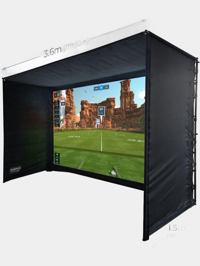 Sim Space Golf Enclosure 3.6 x 2.5 x 1.5 Mtr Other