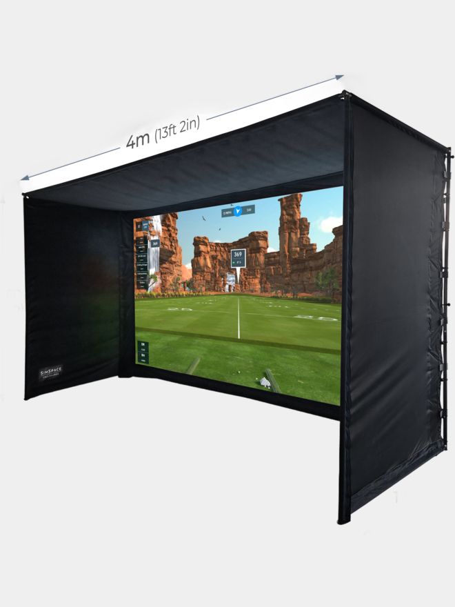 Sim Space Golf Enclosure 4 x 2.5 x 1.5 Mtr Other