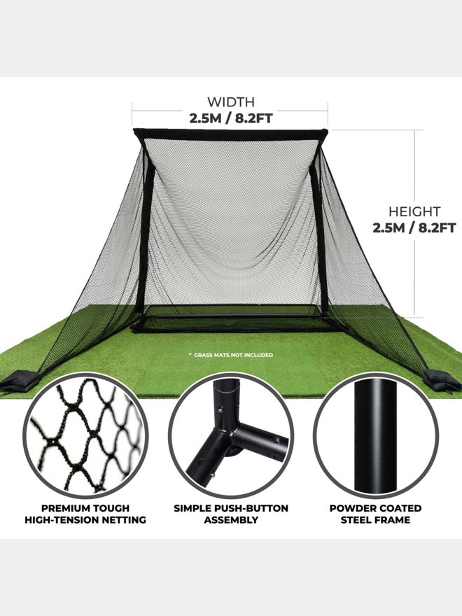 Sim Space Deluxe Home Übungsnetz schwarz