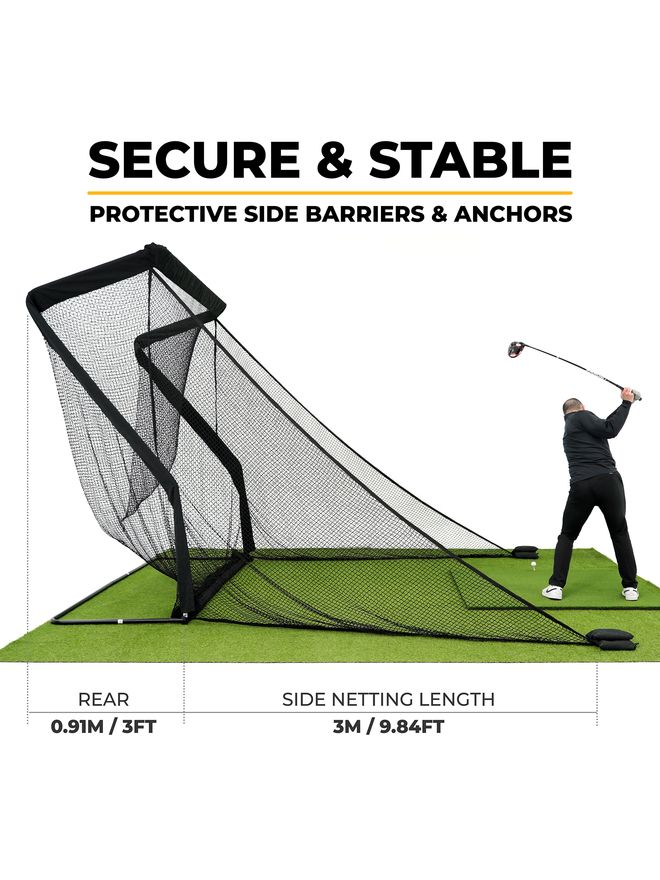 Sim Space Deluxe Home Übungsnetz schwarz