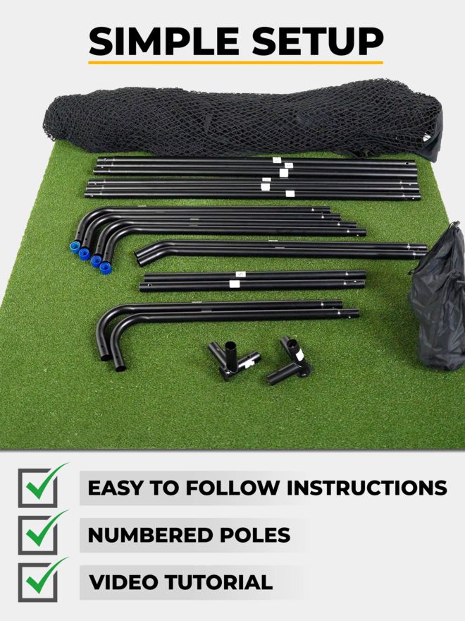 Sim Space Deluxe Home Übungsnetz schwarz