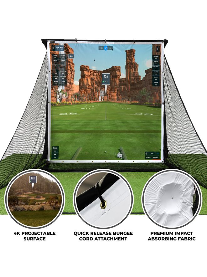 Sim Space Impact Screen für Deluxe Home Übungsnetz 2.4 x 2.5 Meter Sonstige