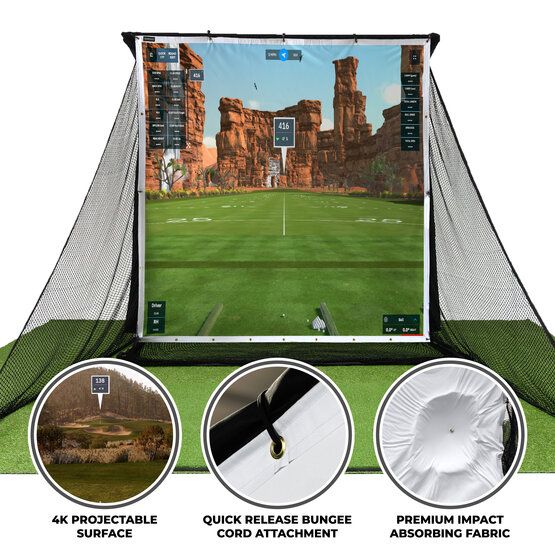 Sim Space Impact Screen für Deluxe Home Übungsnetz 2.4 x 2.5 Meter Sonstige