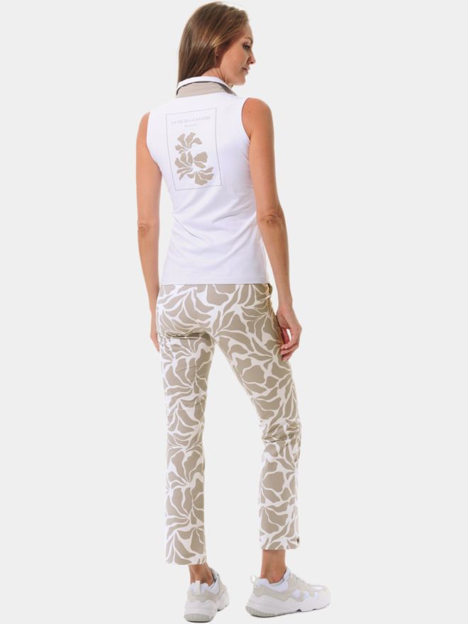 MDC Polo bez rukávů bílá