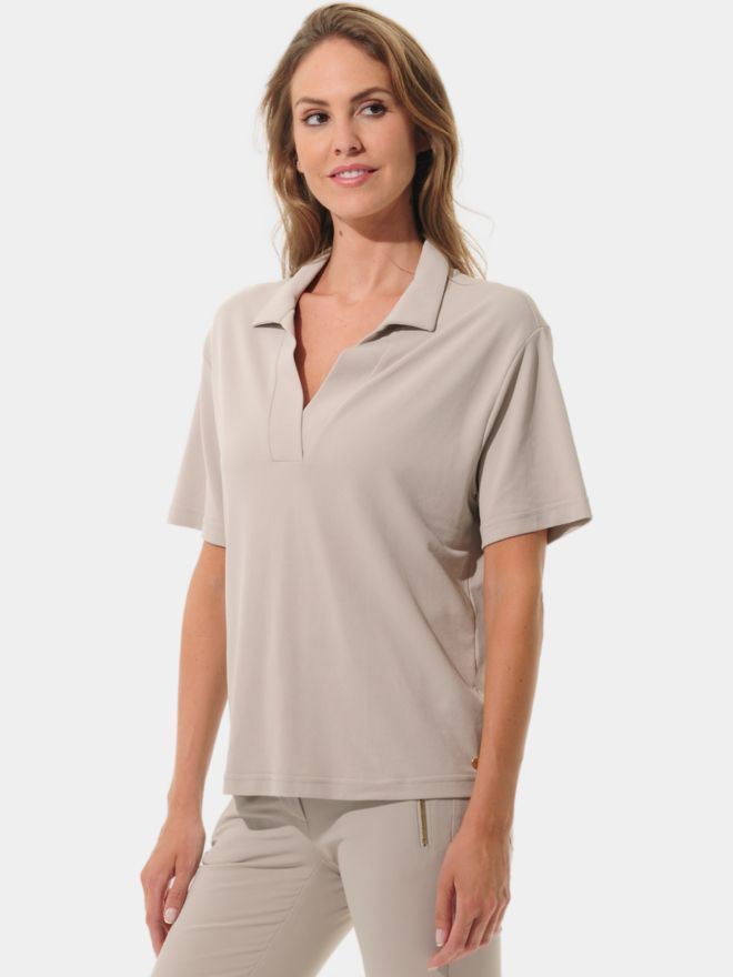 MDC Relaxed Fit Polo Shirt Halbarm Polo sand