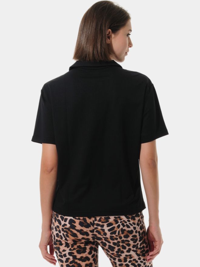 MDC Relaxed Fit Polo Shirt Halbarm Polo schwarz