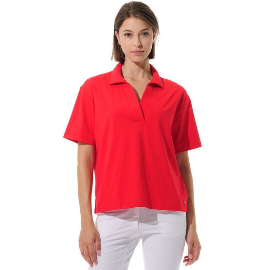 MDC Relaxed Fit Halbarm Polo rot