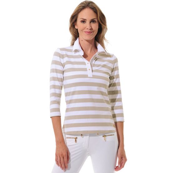 MDC 3/4 Arm Polo gestreift