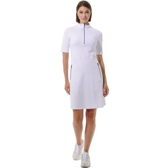 MDC Zip Golf Dress Halbarm Kleid weiß