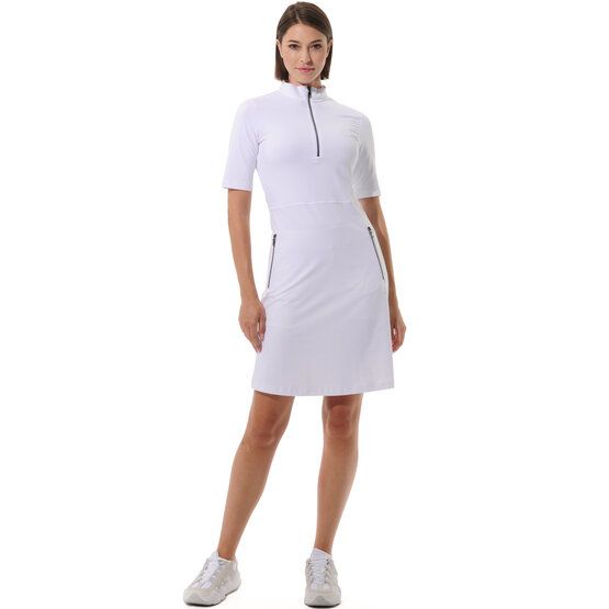 MDC Zip Golf Dress Halbarm Kleid weiß