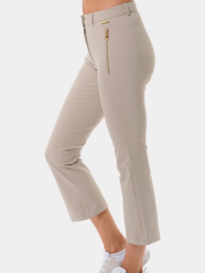 MDC Boot cut cropped 7/8 pants sand