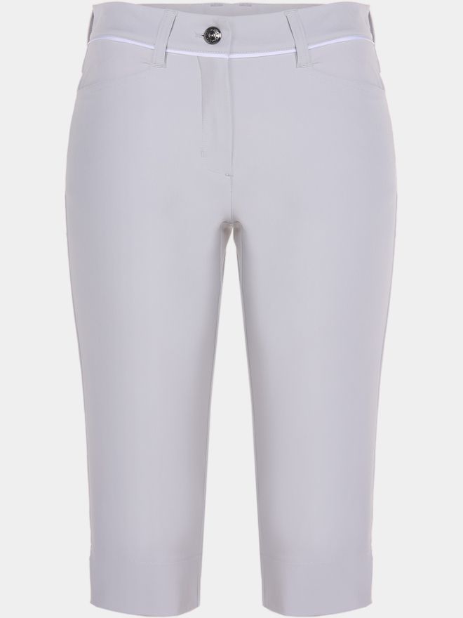 Valiente JULIE Kontrastpiping Capri Hose hellgrau