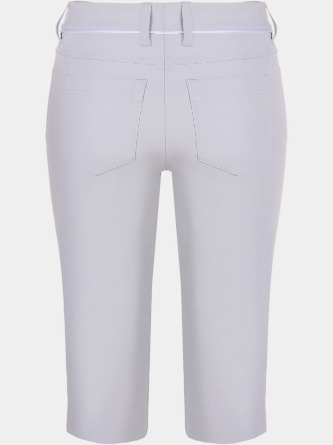 Valiente JULIE Kontrastpiping Capri Hose hellgrau