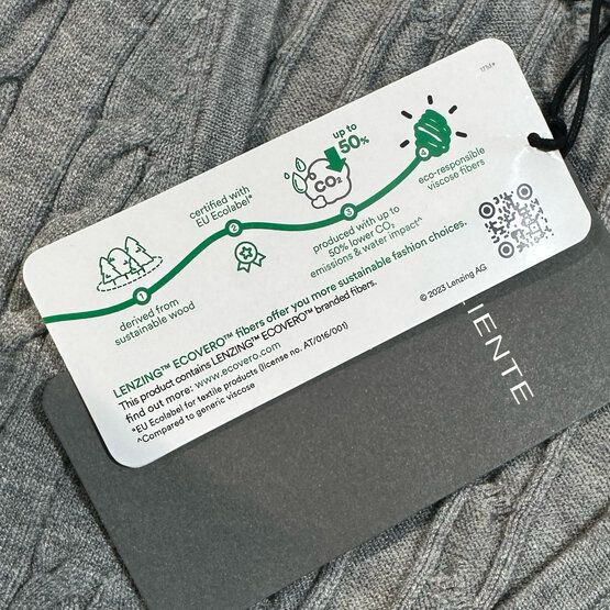 Valiente Zopf Pullover Strick navy