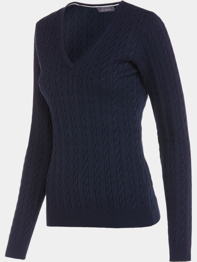 Valiente Zopf pletený svetr námořnictvo