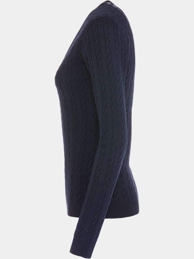 Valiente Zopf pletený svetr námořnictvo