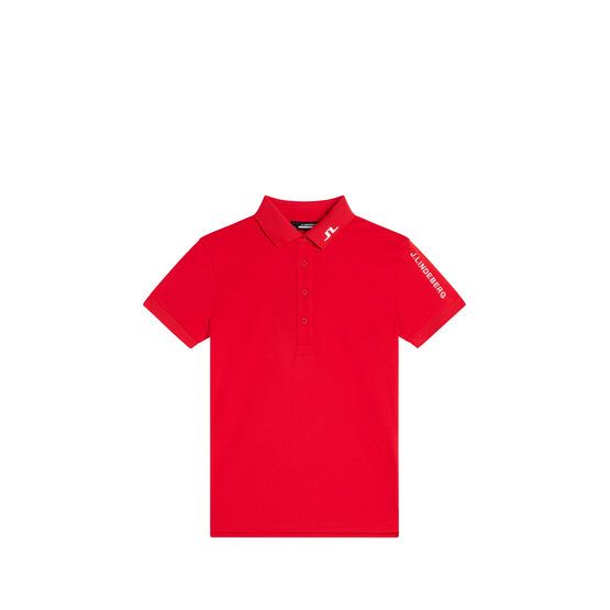 J.Lindeberg  Tour Tech Half Sleeve Polo red