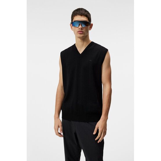 J.Lindeberg  Liam Knitted Vest Pullover Knit black