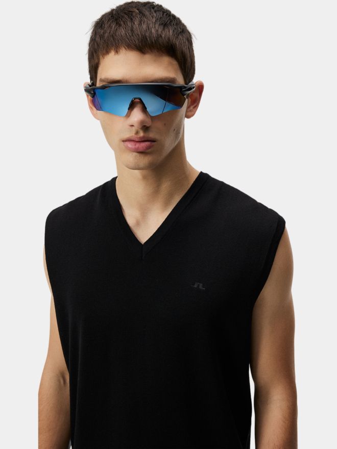 J.Lindeberg Liam Knitted Vest Pullunder Strick schwarz