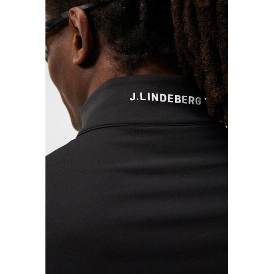 J.Lindeberg  Luke Half Zip Stretch Midlayer black