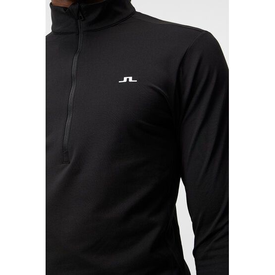 J.Lindeberg  Luke Half Zip Stretch Midlayer black